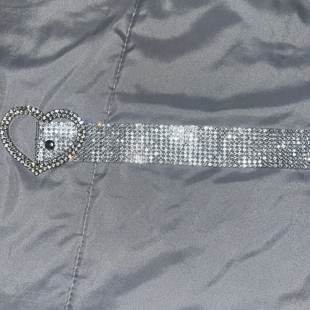 Rhinestone heart belt
